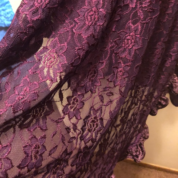 BOHO Hippie Floral Lace Cover Cape Caftan Gothic - Picture 6 of 8